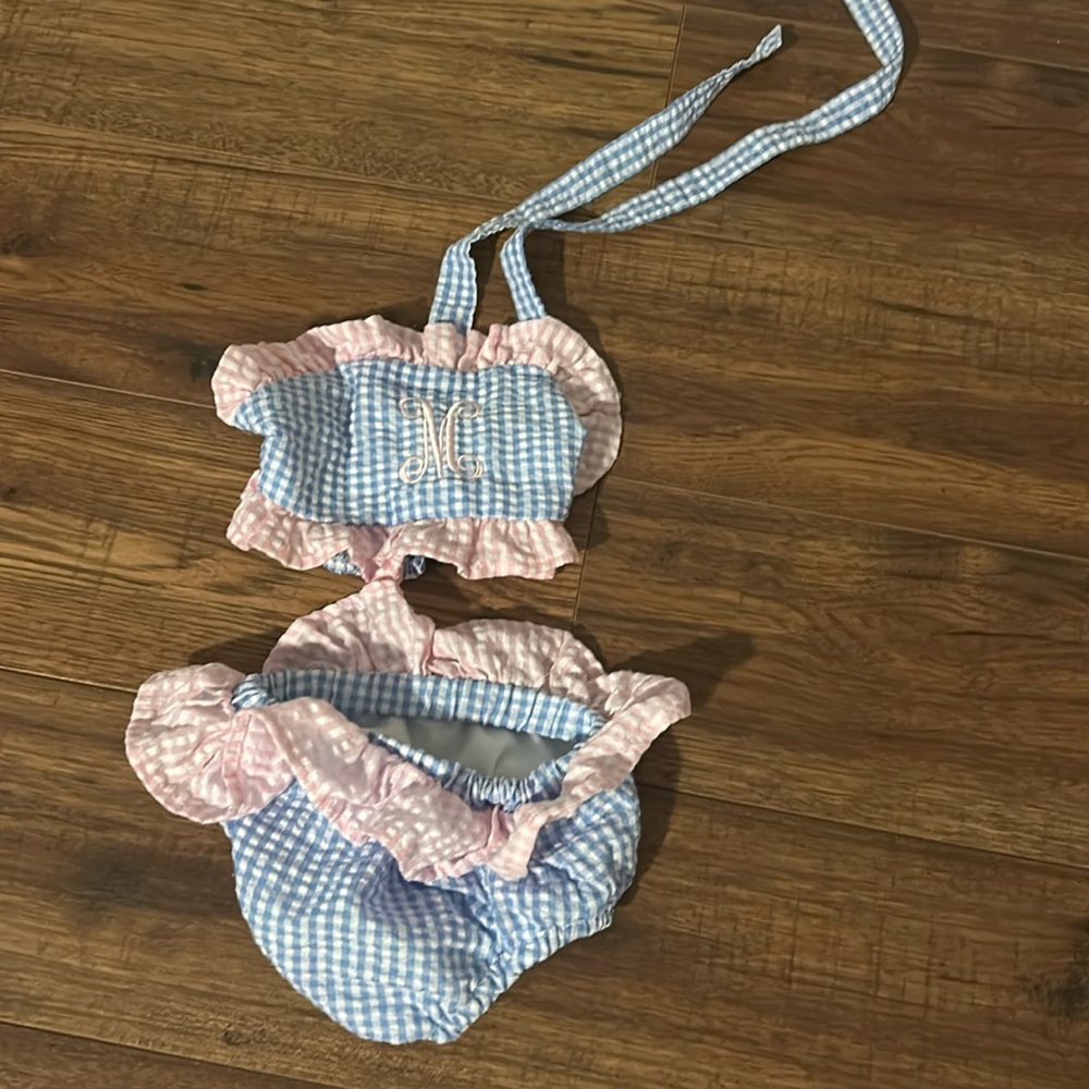 “M” Monogrammed Bathing Suit